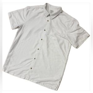 Men's Cream Jack O’Neill XXL Short Sleeve Button Up Shirt Lightweight